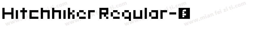 Hitchhiker Regular字体转换